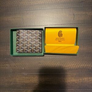 Goyard Black and Tan Card Holder